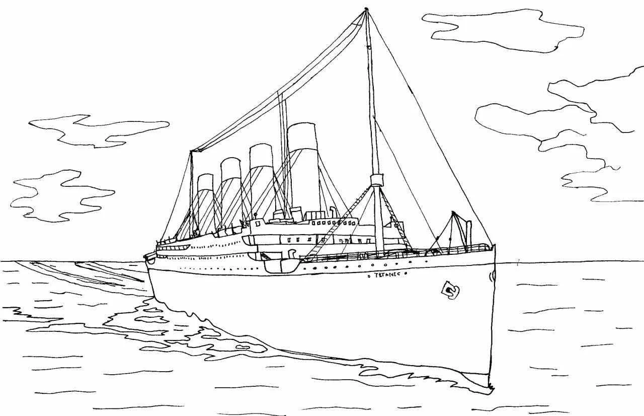 Titanic Coloring Pages 22