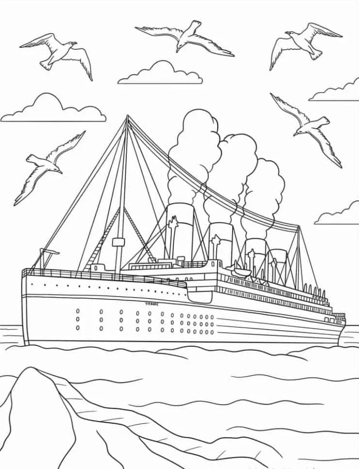 Titanic Coloring Pages 25