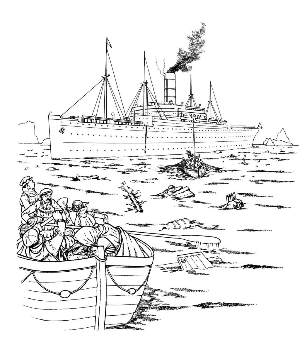 Titanic Coloring Pages 26