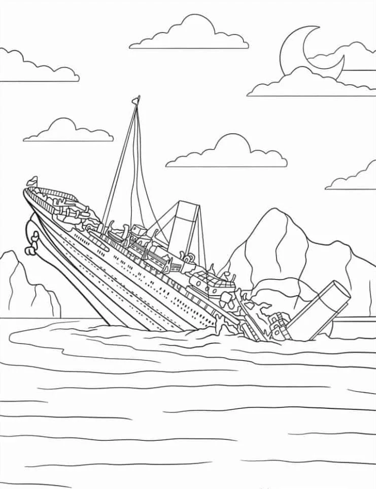 Titanic Coloring Pages 38