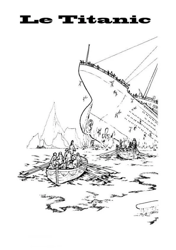 Titanic Coloring Pages 42