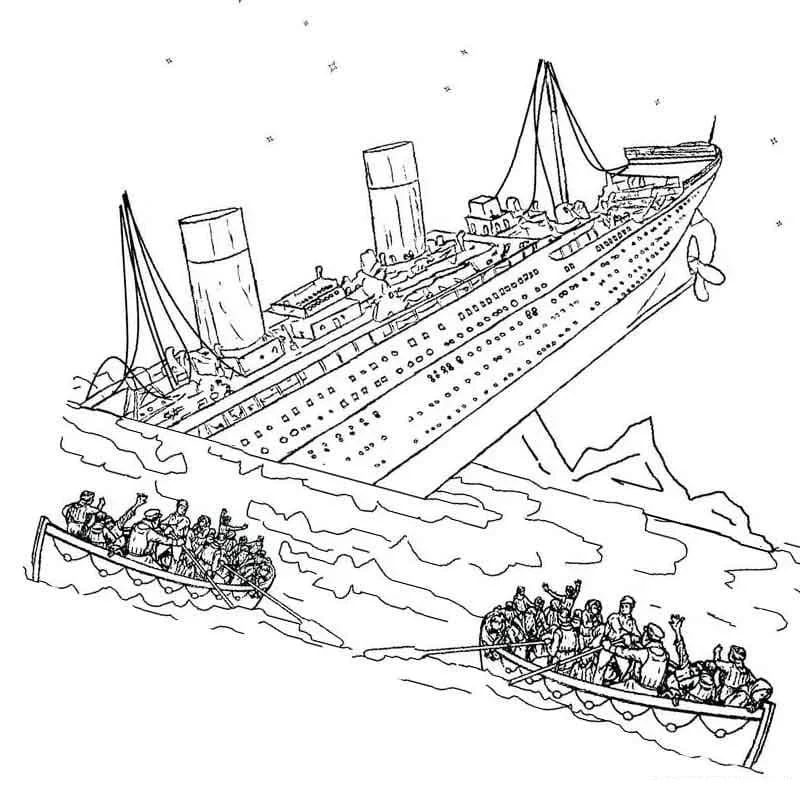 Titanic Coloring Pages 43