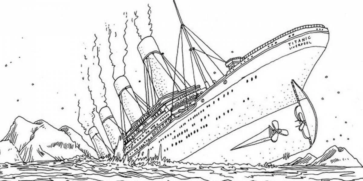 Titanic Coloring Pages 47