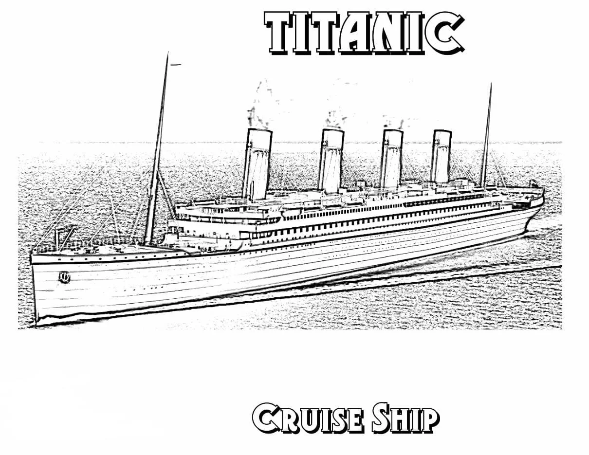 Titanic Coloring Pages 49