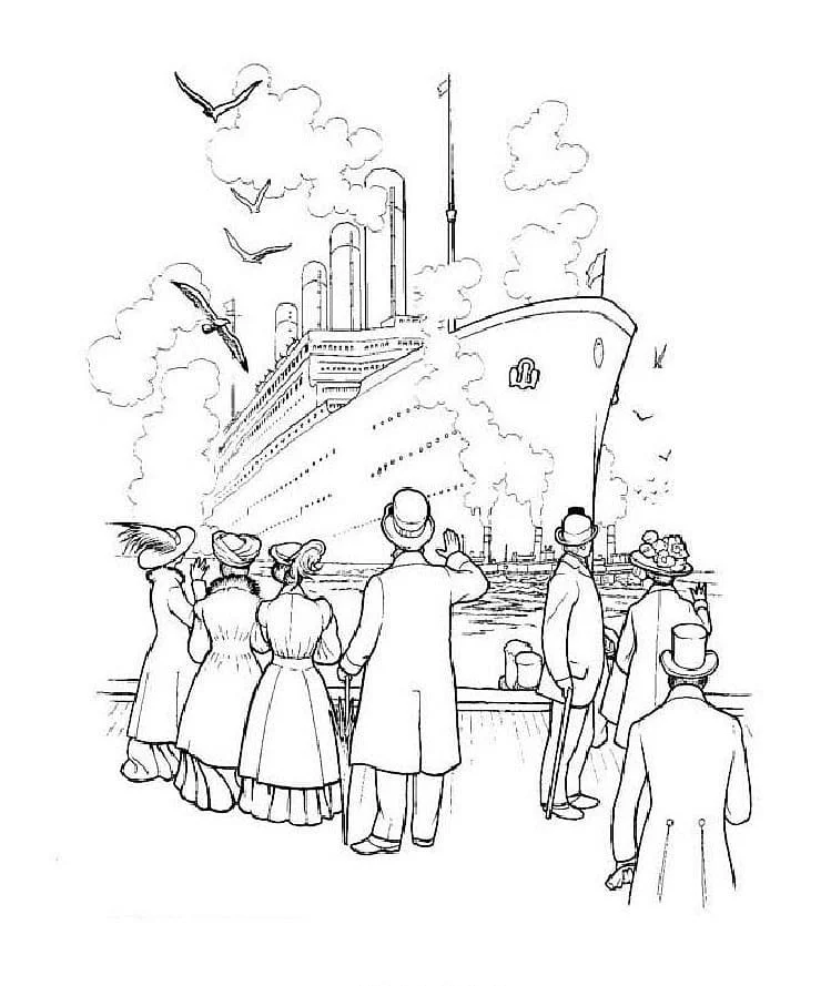 Titanic Coloring Pages 53
