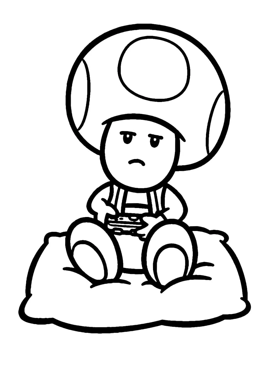 Toad Mario Coloring Pages 12