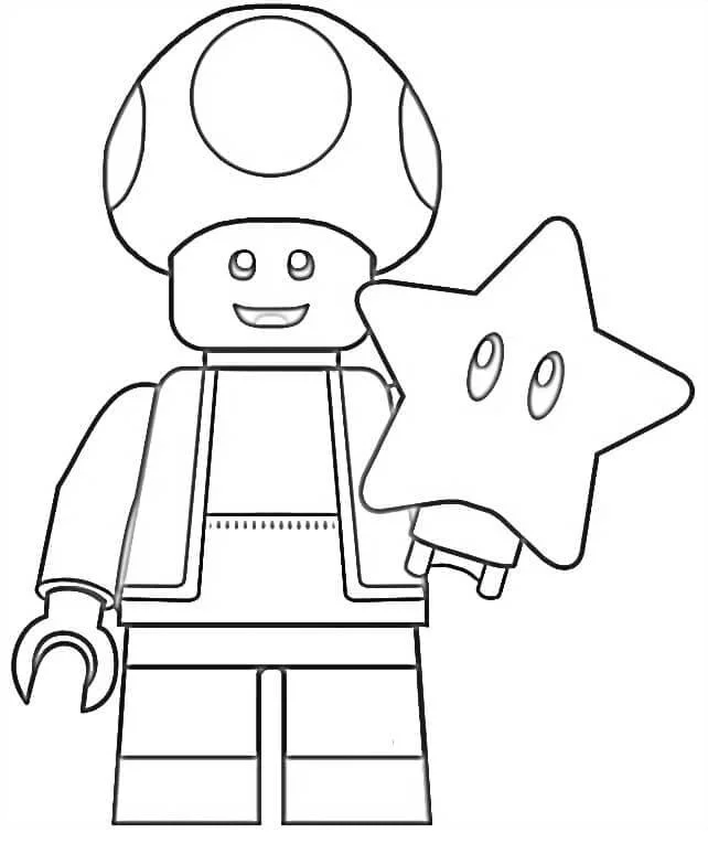 Toad Mario Coloring Pages 14