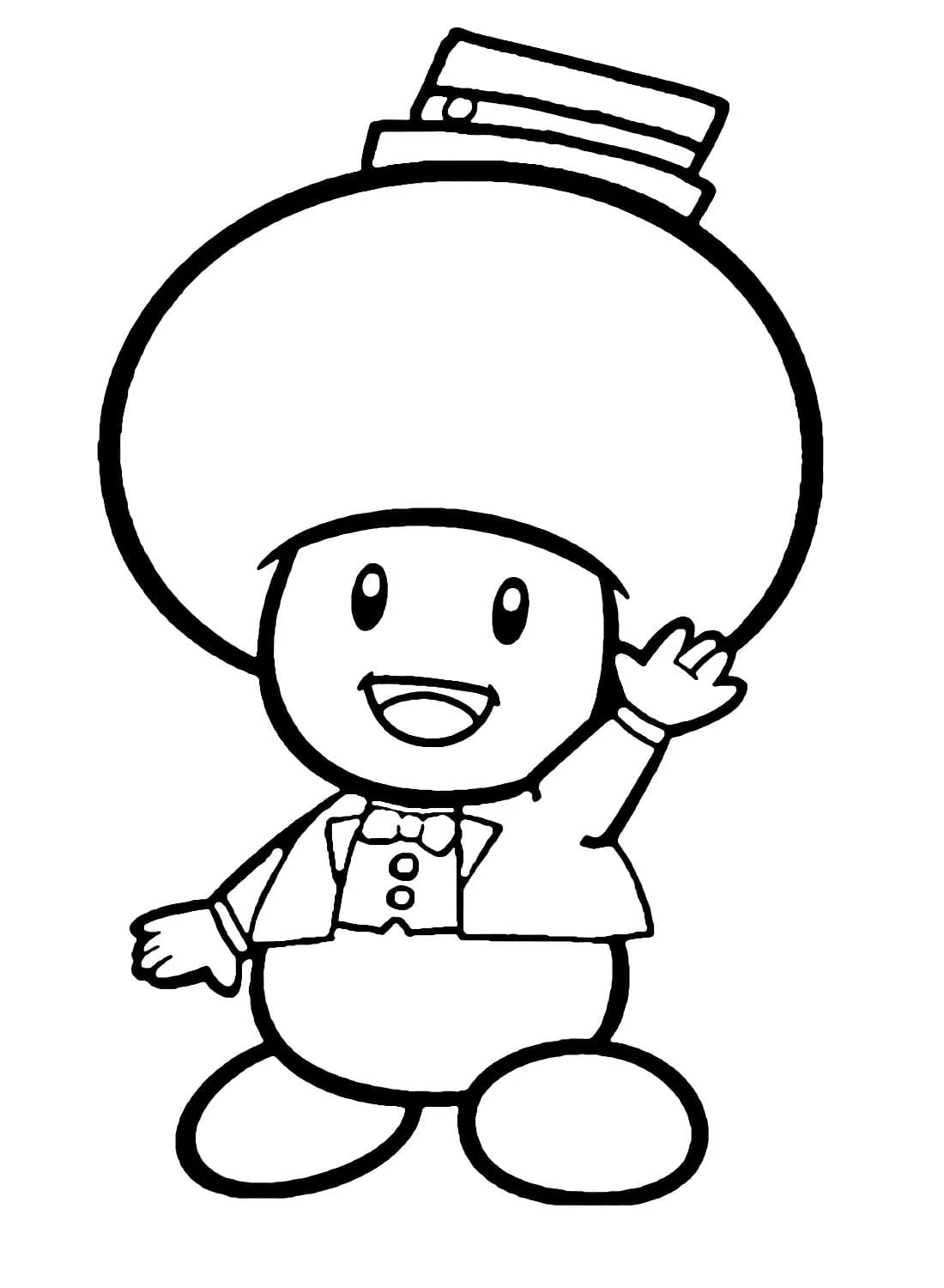 Toad Mario Coloring Pages 19