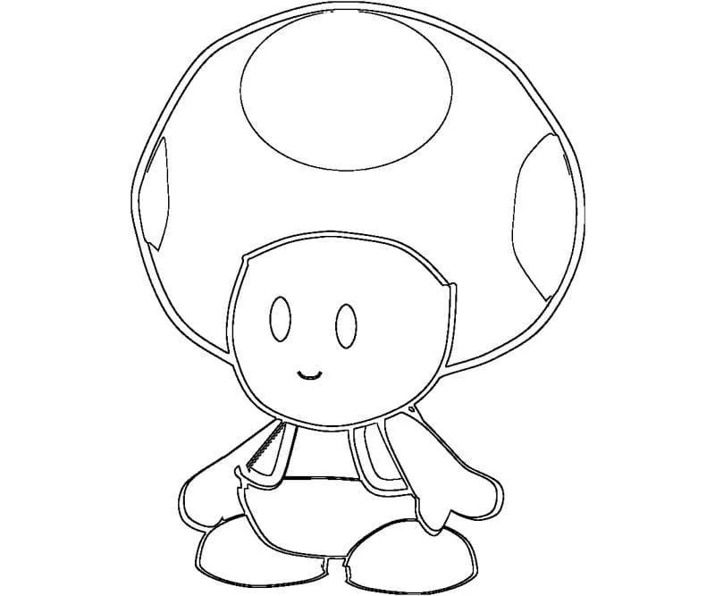Toad Mario Coloring Pages 23