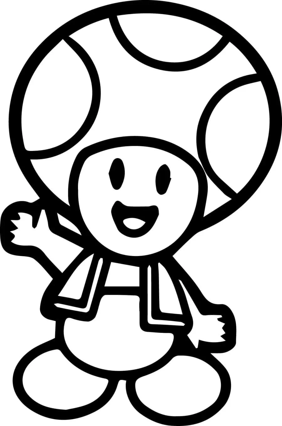 Toad Mario Coloring Pages 30