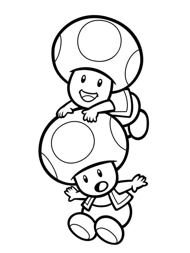 Toad Mario Coloring Pages 41