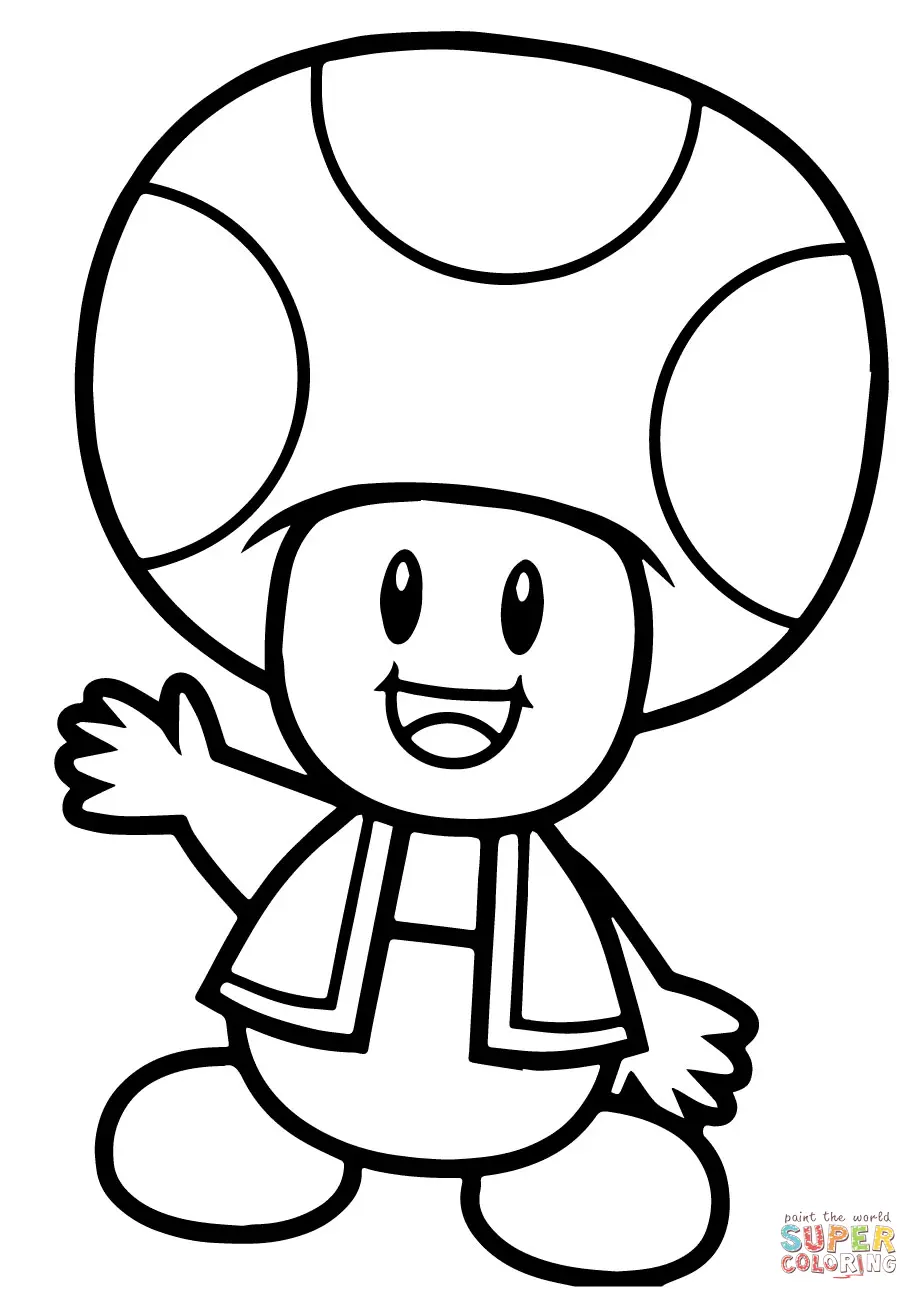 Toad Mario Coloring Pages 56
