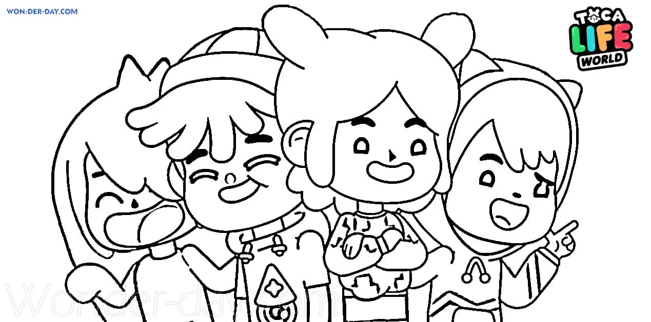 Desenhos de Toca Boca Para Colorir 10
