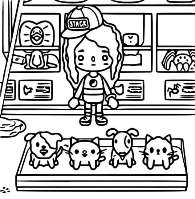 Desenhos de Toca Boca Para Colorir 12