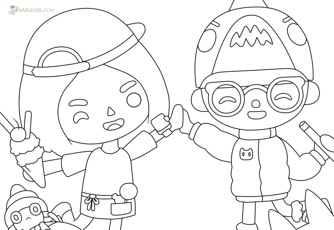 Desenhos de Toca Boca Para Colorir 17