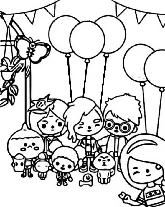 Desenhos de Toca Boca Para Colorir 22