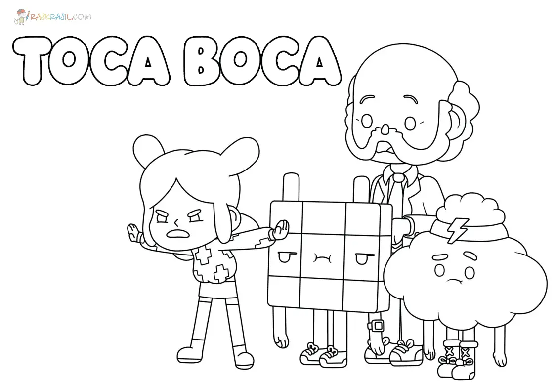 Desenhos de Toca Boca Para Colorir 25