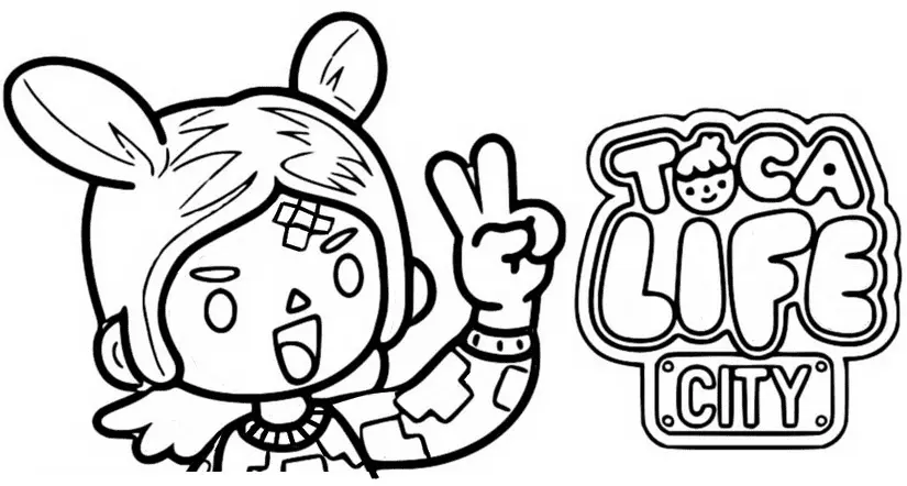 Desenhos de Toca Boca Para Colorir 28