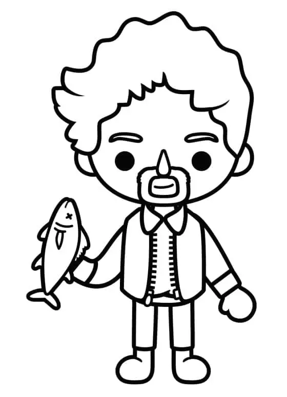 Desenhos de Toca Boca Para Colorir 29