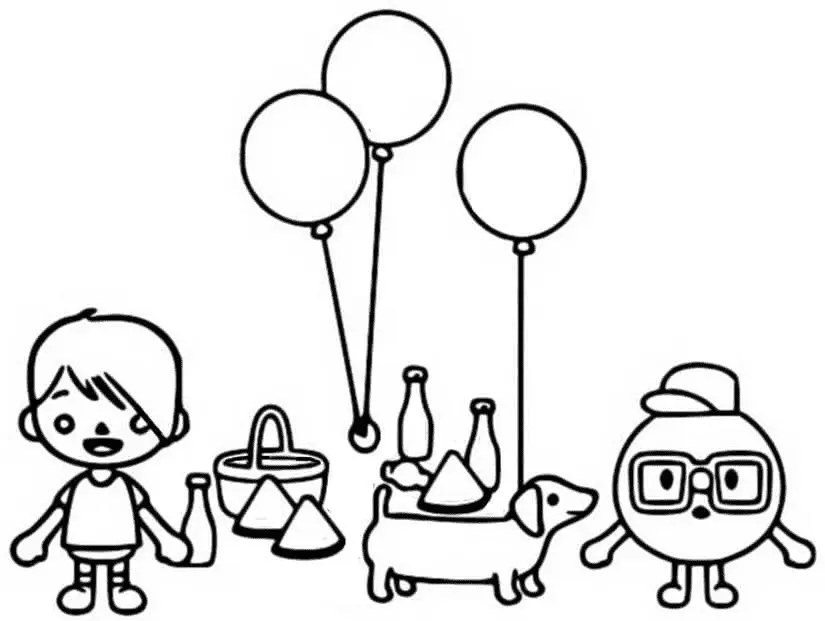 Toca Boca Para Colorear
