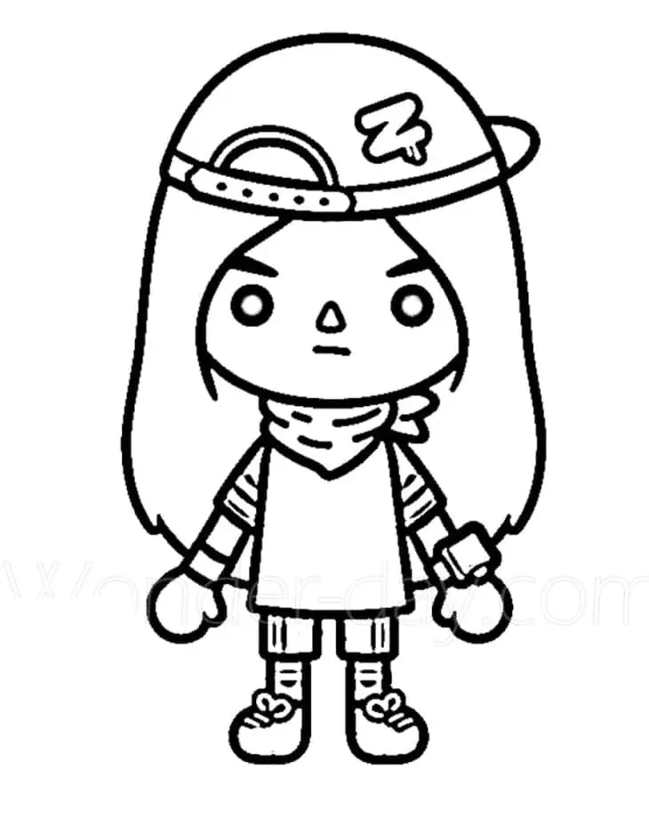 Desenhos de Toca Boca Para Colorir 6