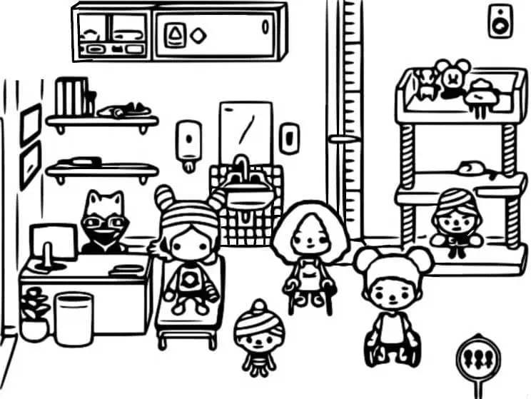 Desenhos de Toca Boca Para Colorir 7