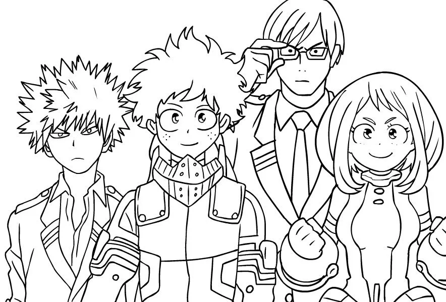 Todoroki Ausmalbilder 16