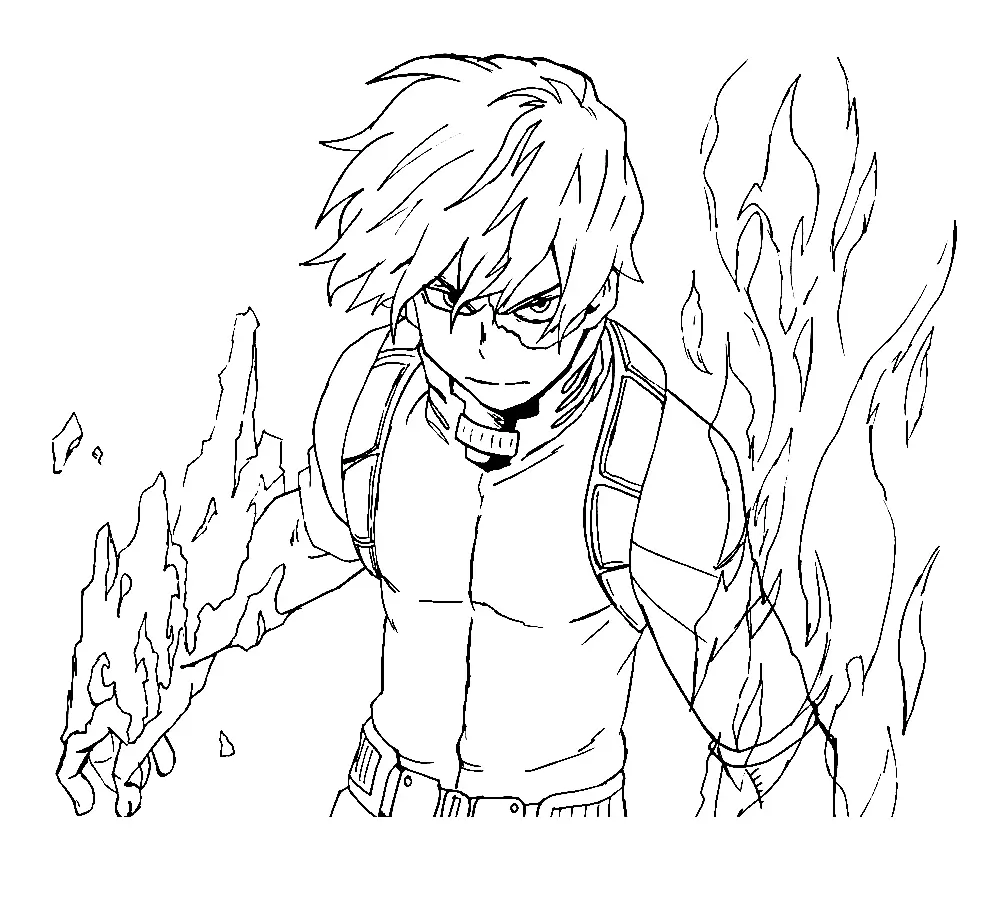 Todoroki Ausmalbilder 27