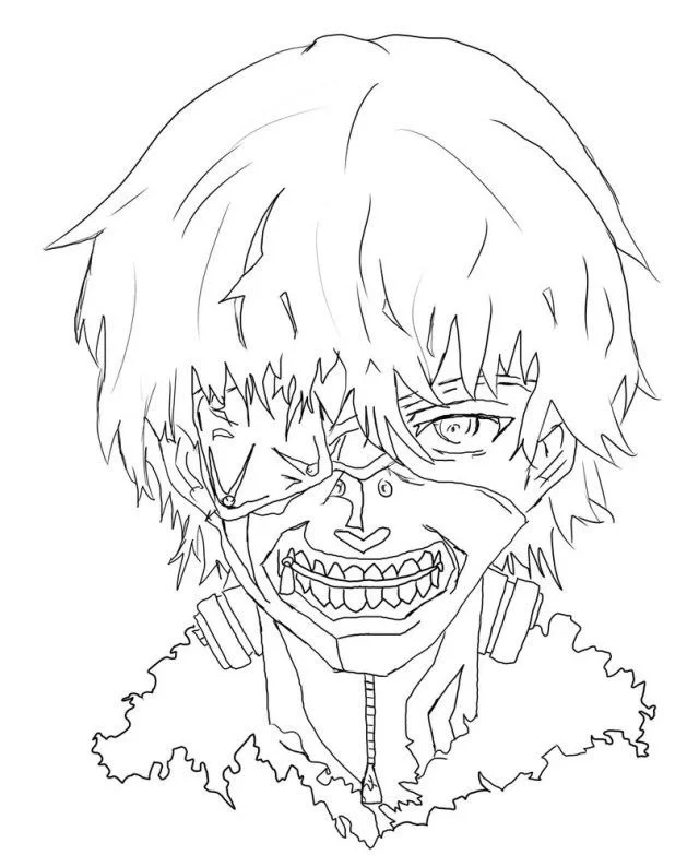 Tokyo Ghoul Ausmalbilder 1
