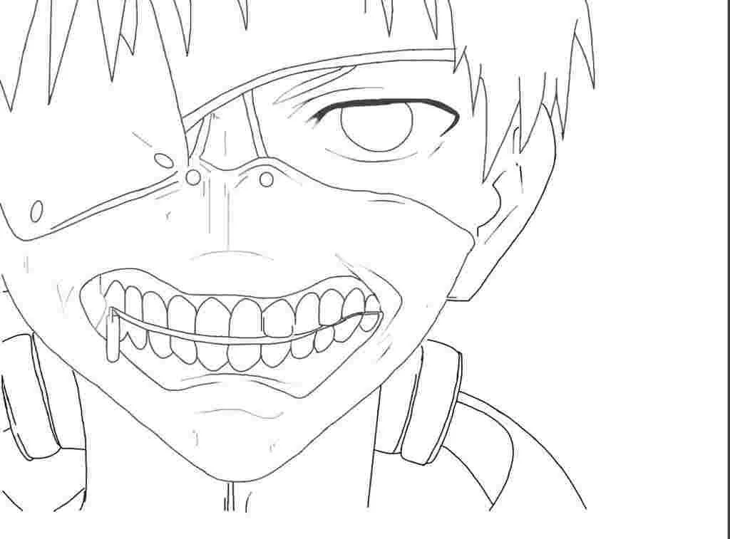 Tokyo Ghoul Ausmalbilder 16