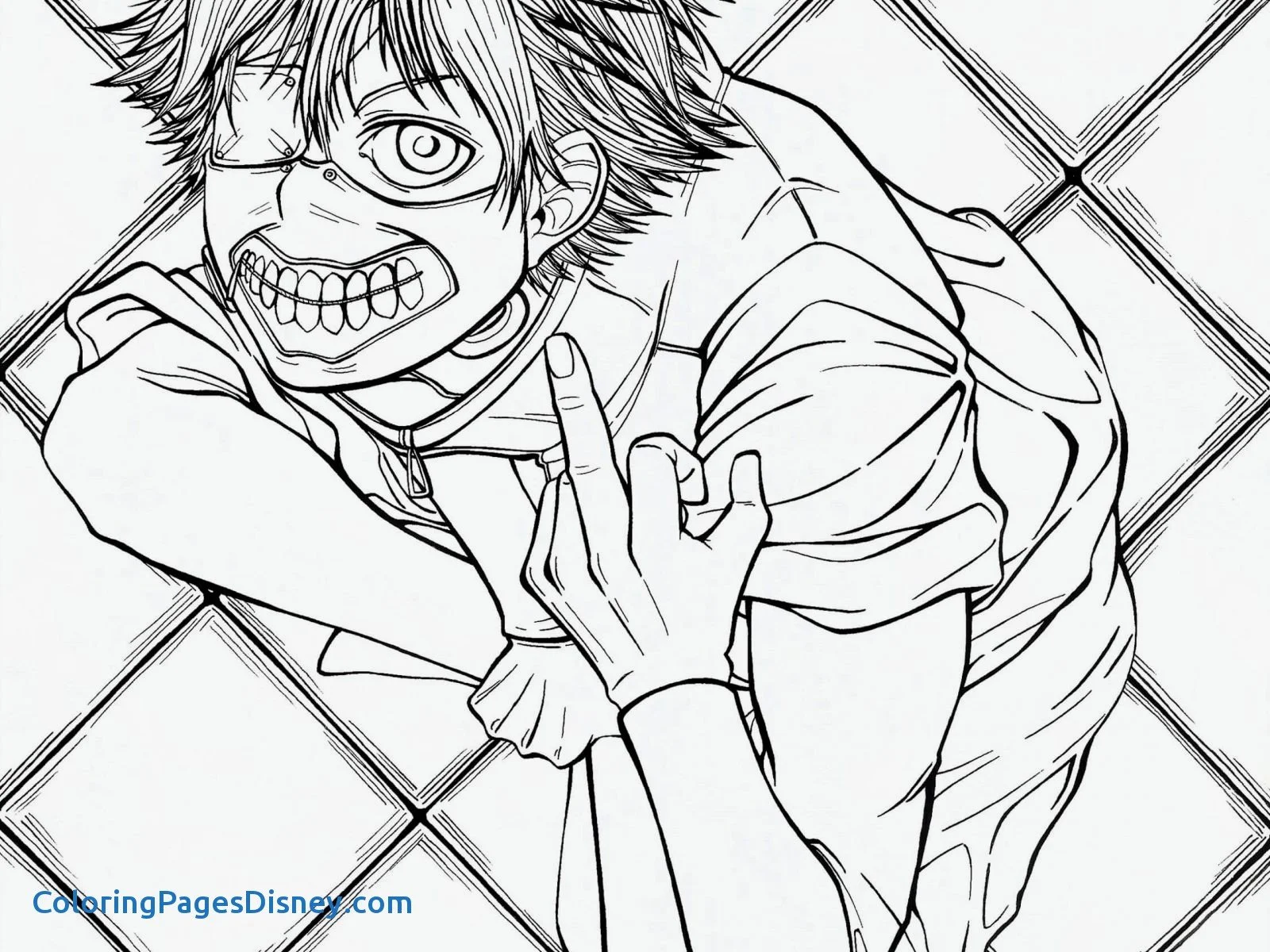 Tokyo Ghoul Ausmalbilder 17