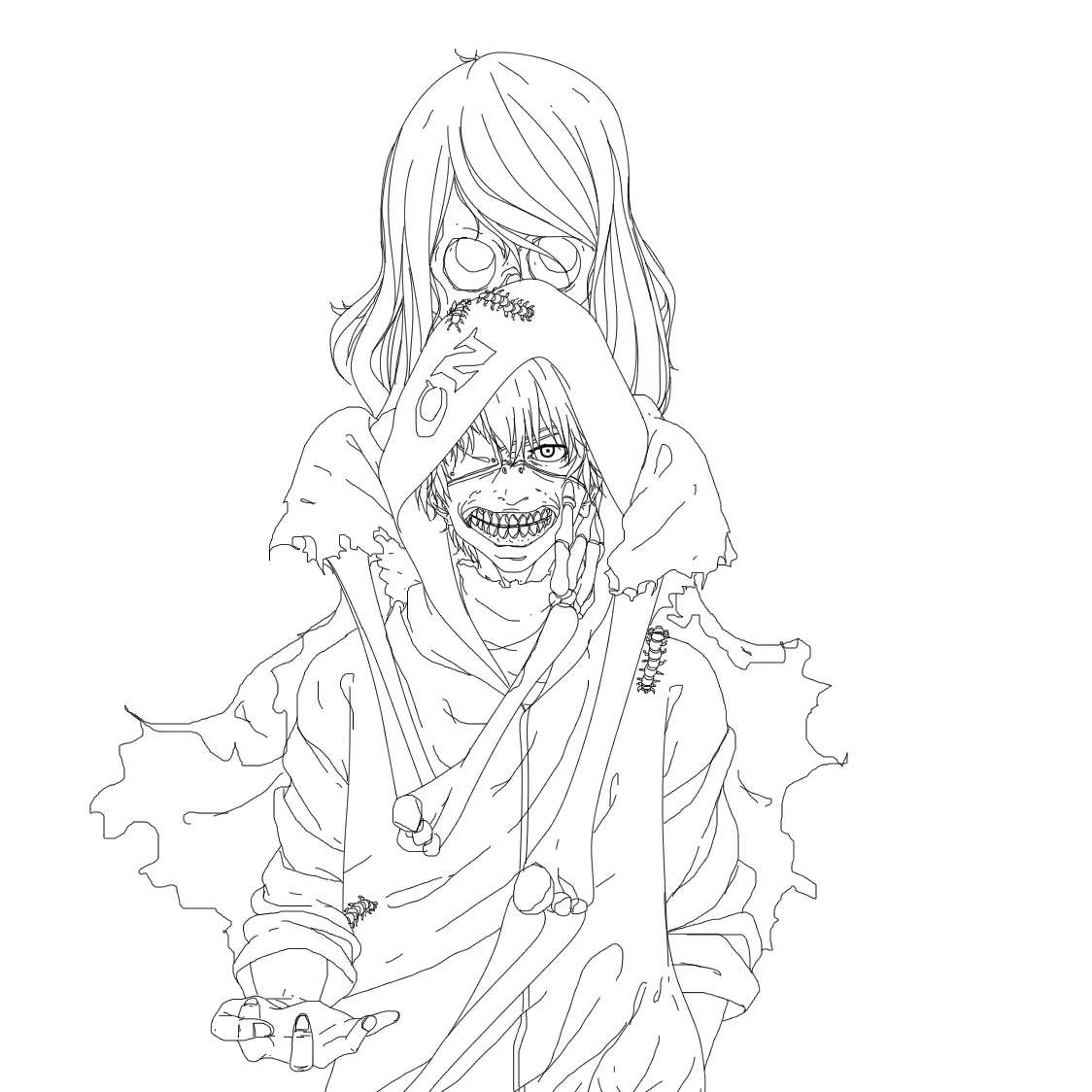 Tokyo Ghoul Ausmalbilder 19