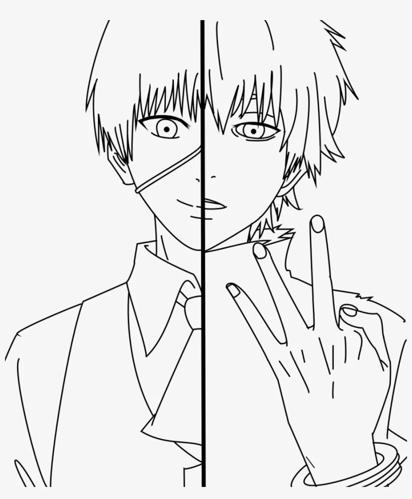 Tokyo Ghoul Ausmalbilder 2