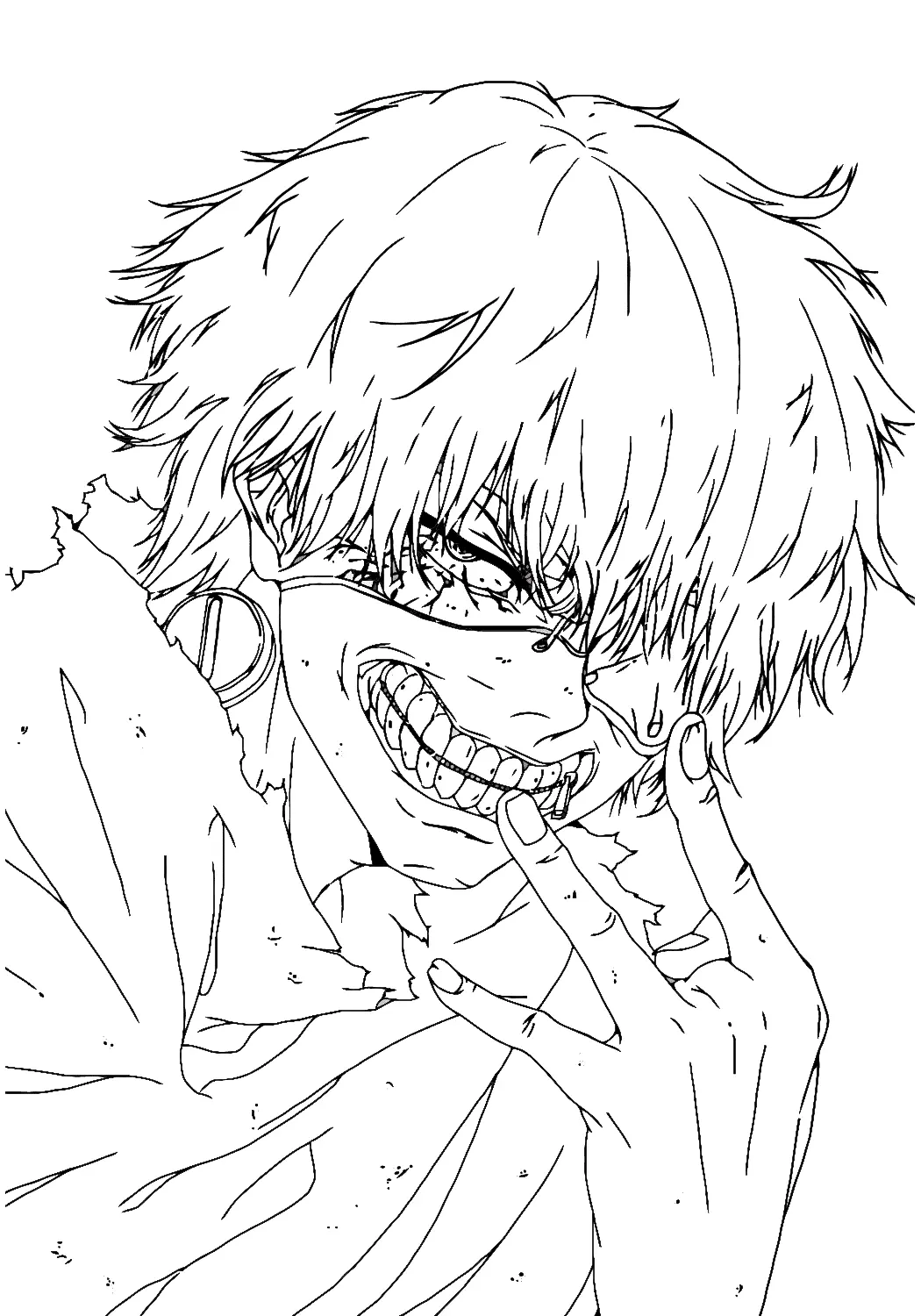 Tokyo Ghoul Ausmalbilder 5
