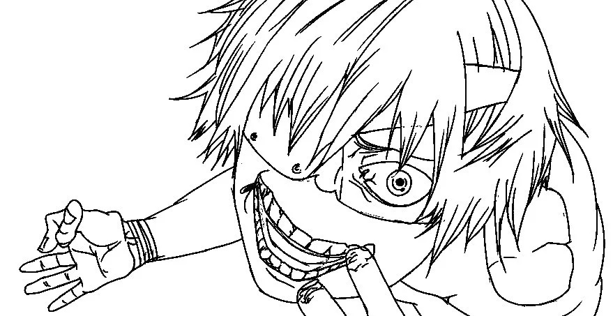 Tokyo Ghoul Ausmalbilder 9