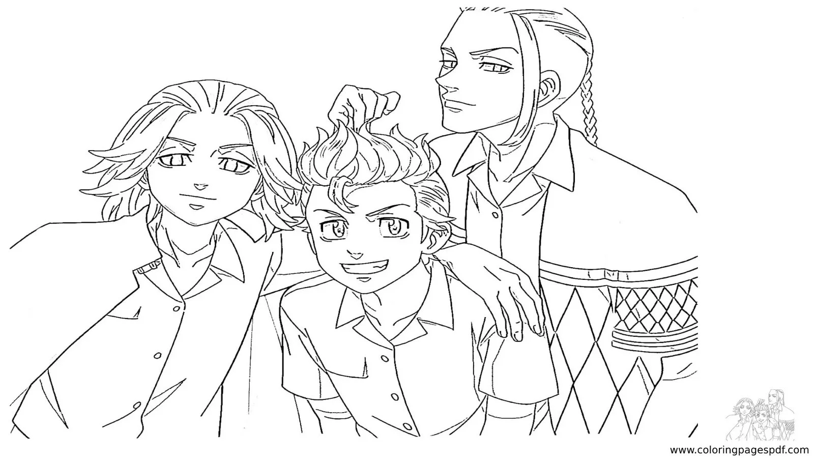 Tokyo Revengers Ausmalbilder 4