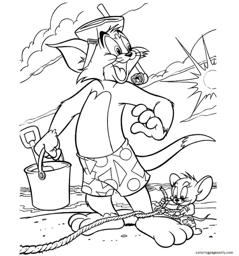 Tom Y Jerry Para Colorear 18