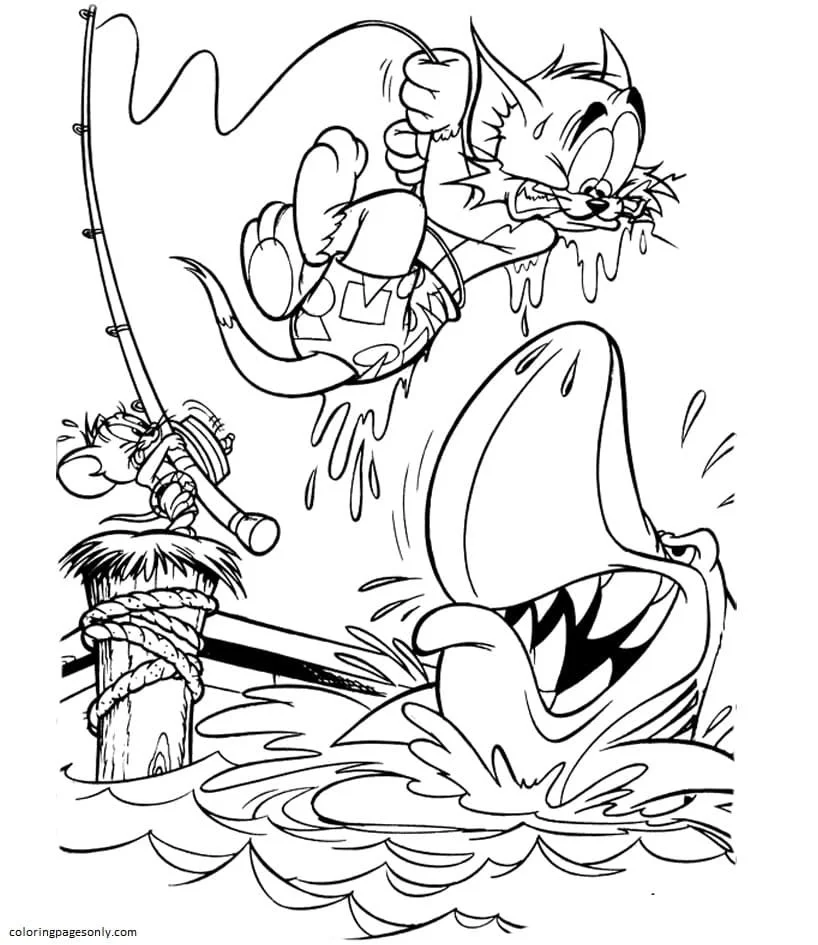 Tom Y Jerry Para Colorear 7