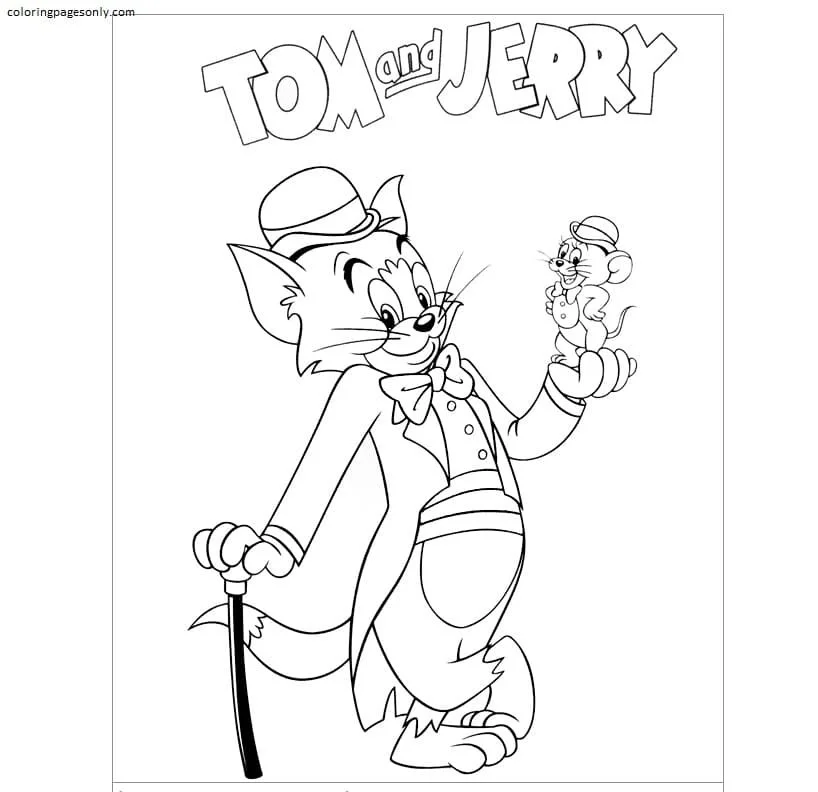 Tom Y Jerry Para Colorear 8