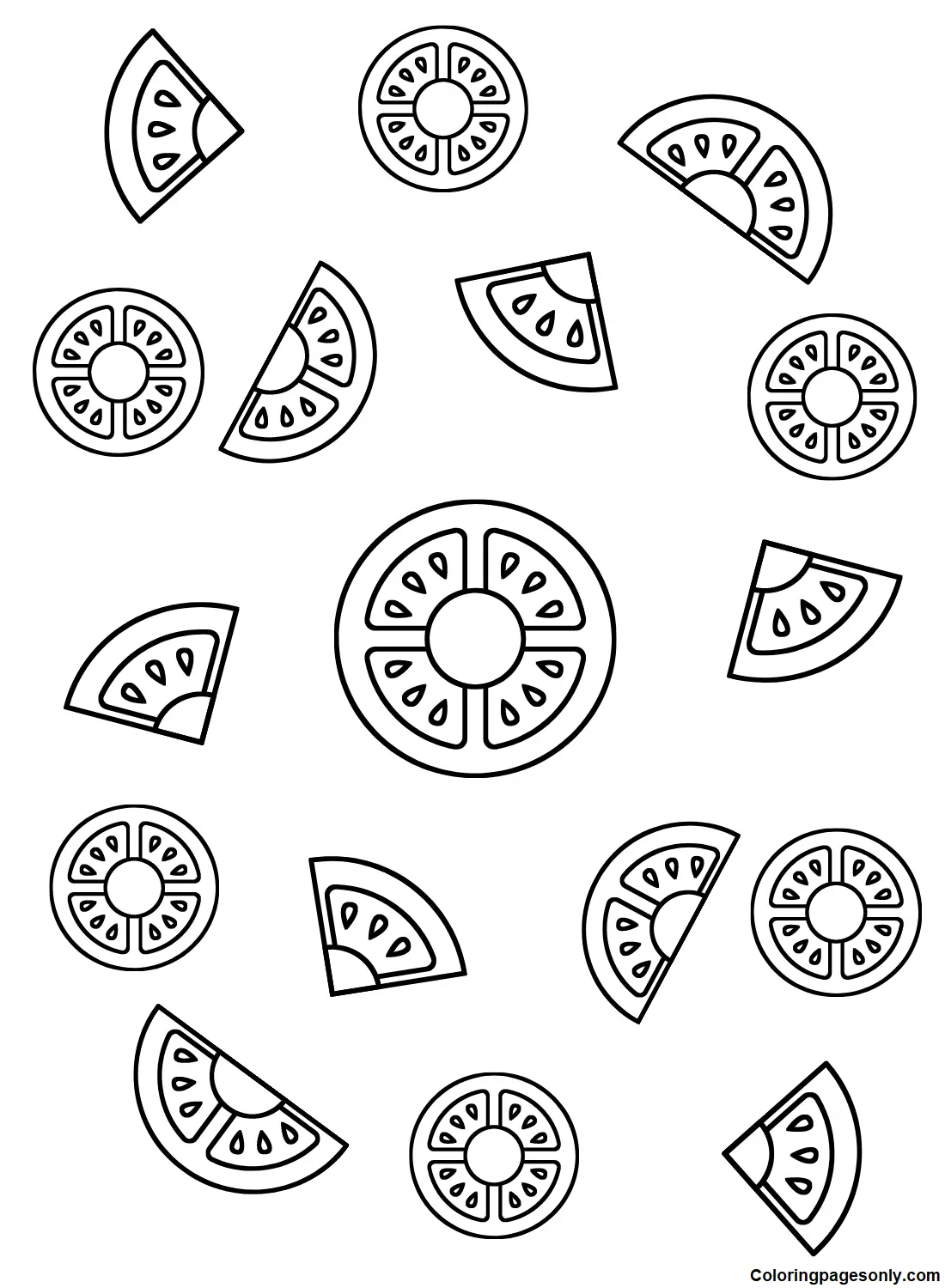 Desenhos de Tomate Para Colorir 16