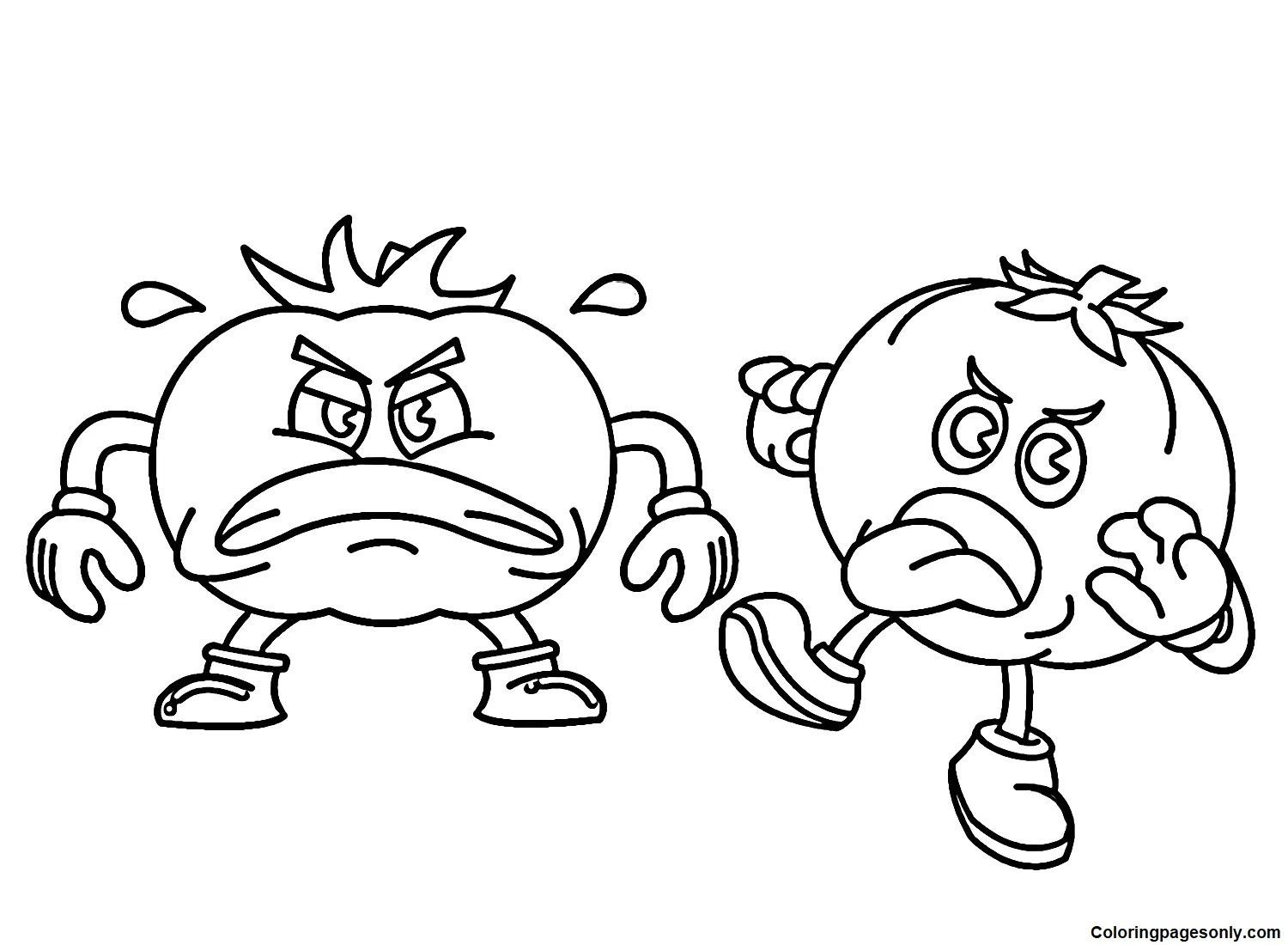Desenhos de Tomate Para Colorir 17