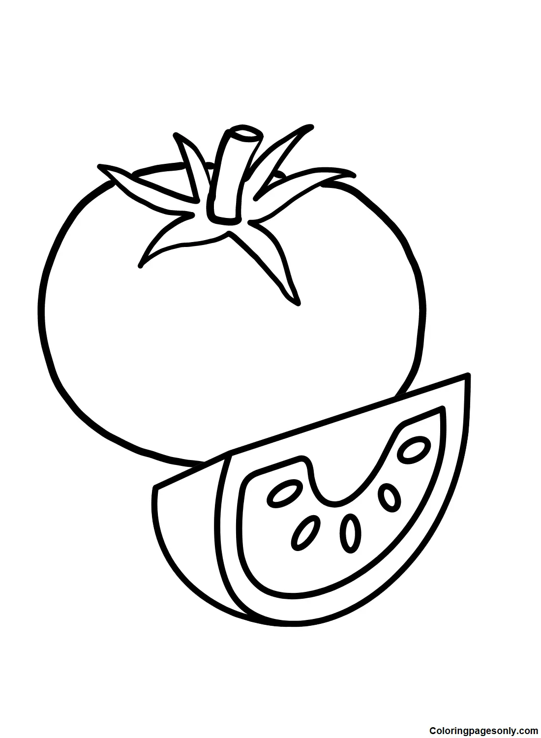 Desenhos de Tomate Para Colorir 18