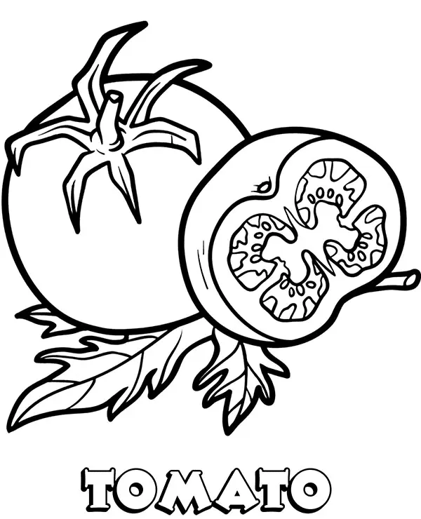 Desenhos de Tomate Para Colorir 2