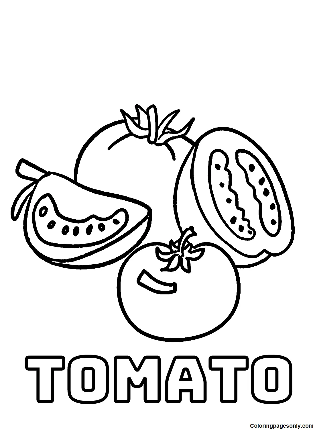Desenhos de Tomate Para Colorir 22