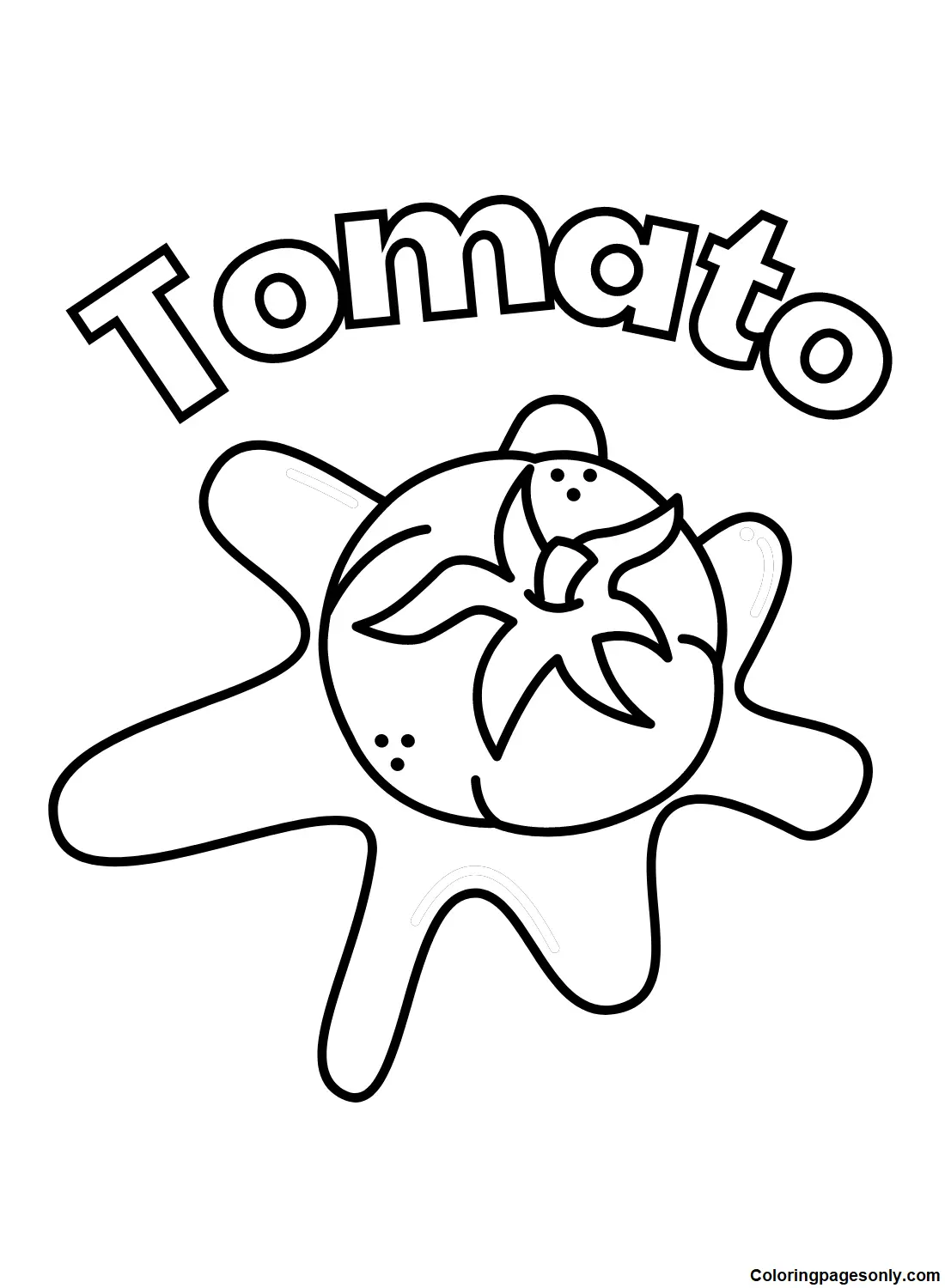 Desenhos de Tomate Para Colorir 28