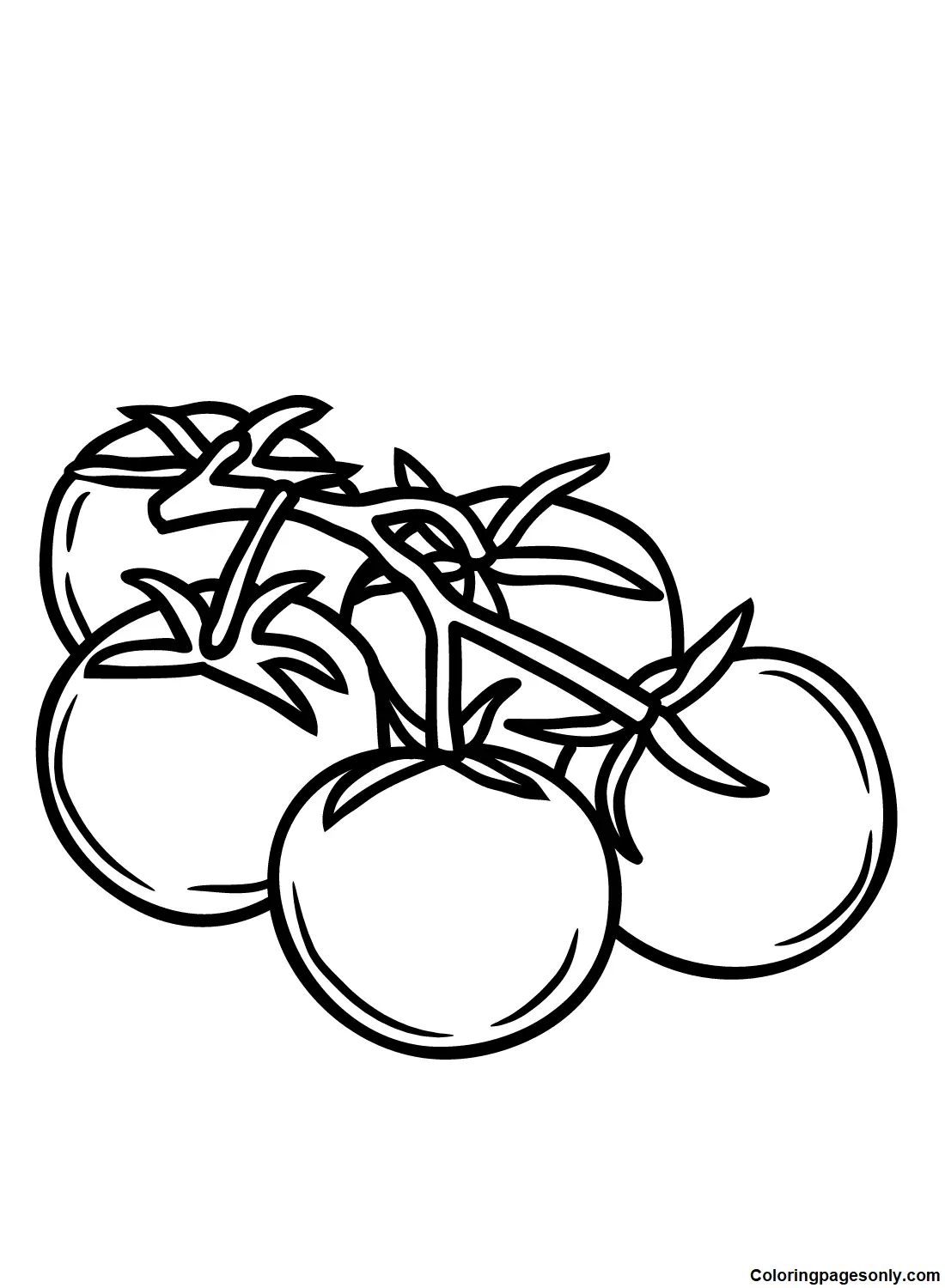 Desenhos de Tomate Para Colorir 33