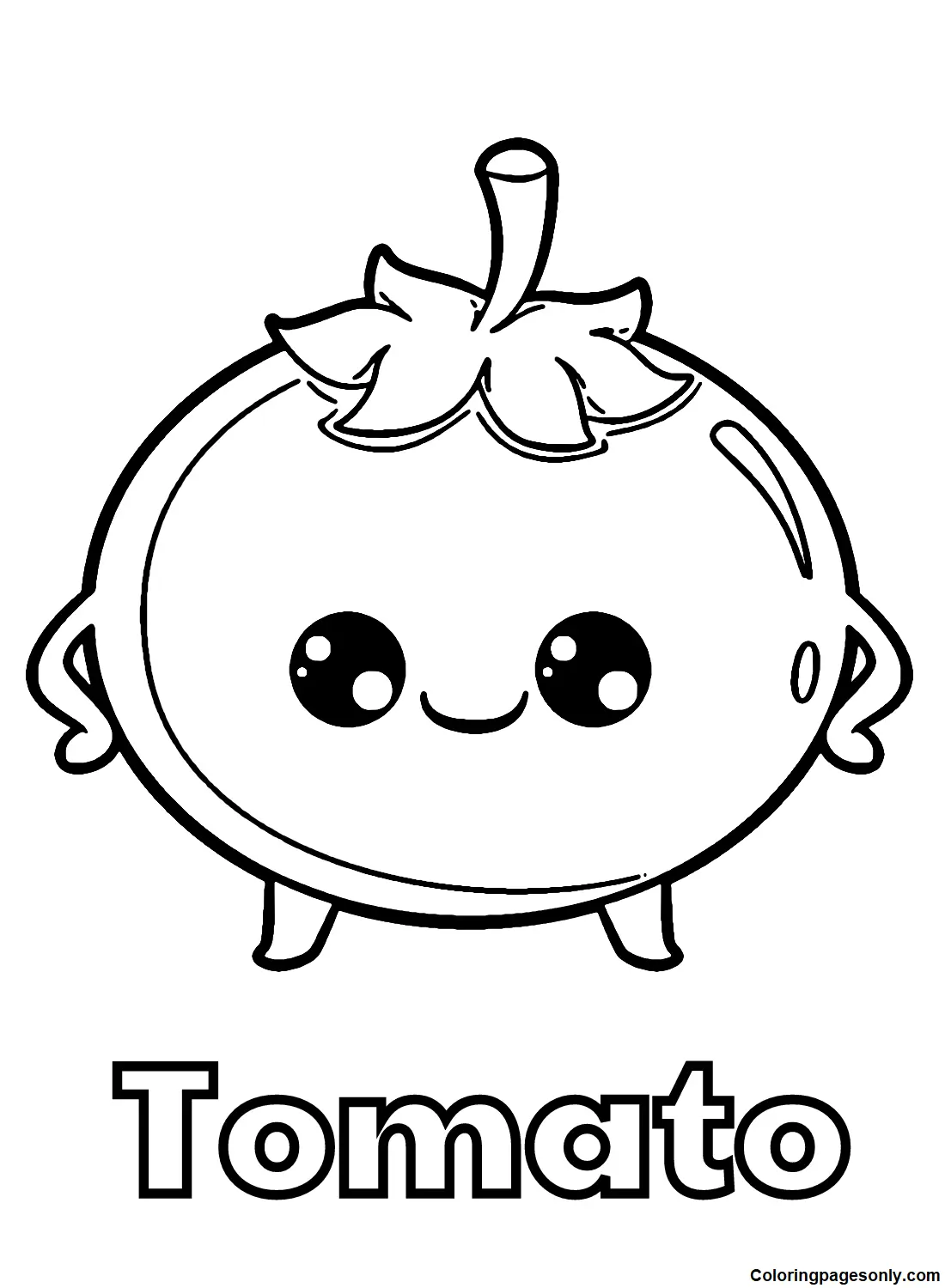 Desenhos de Tomate Para Colorir 5