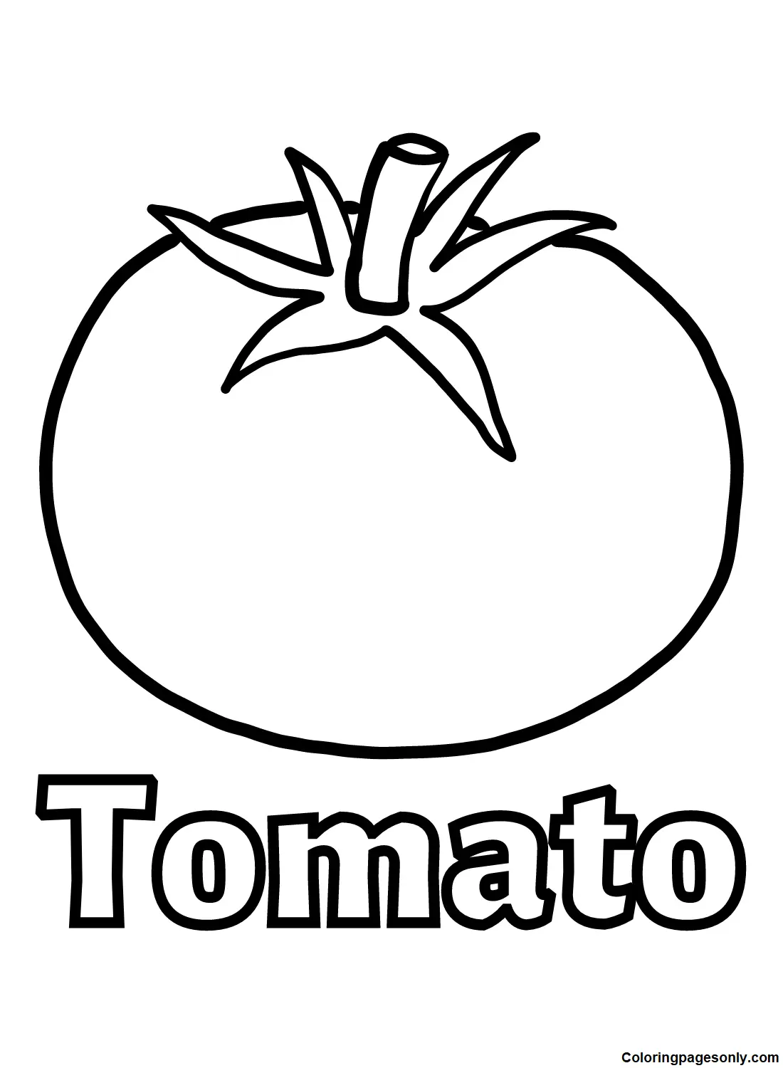 Desenhos de Tomate Para Colorir 6