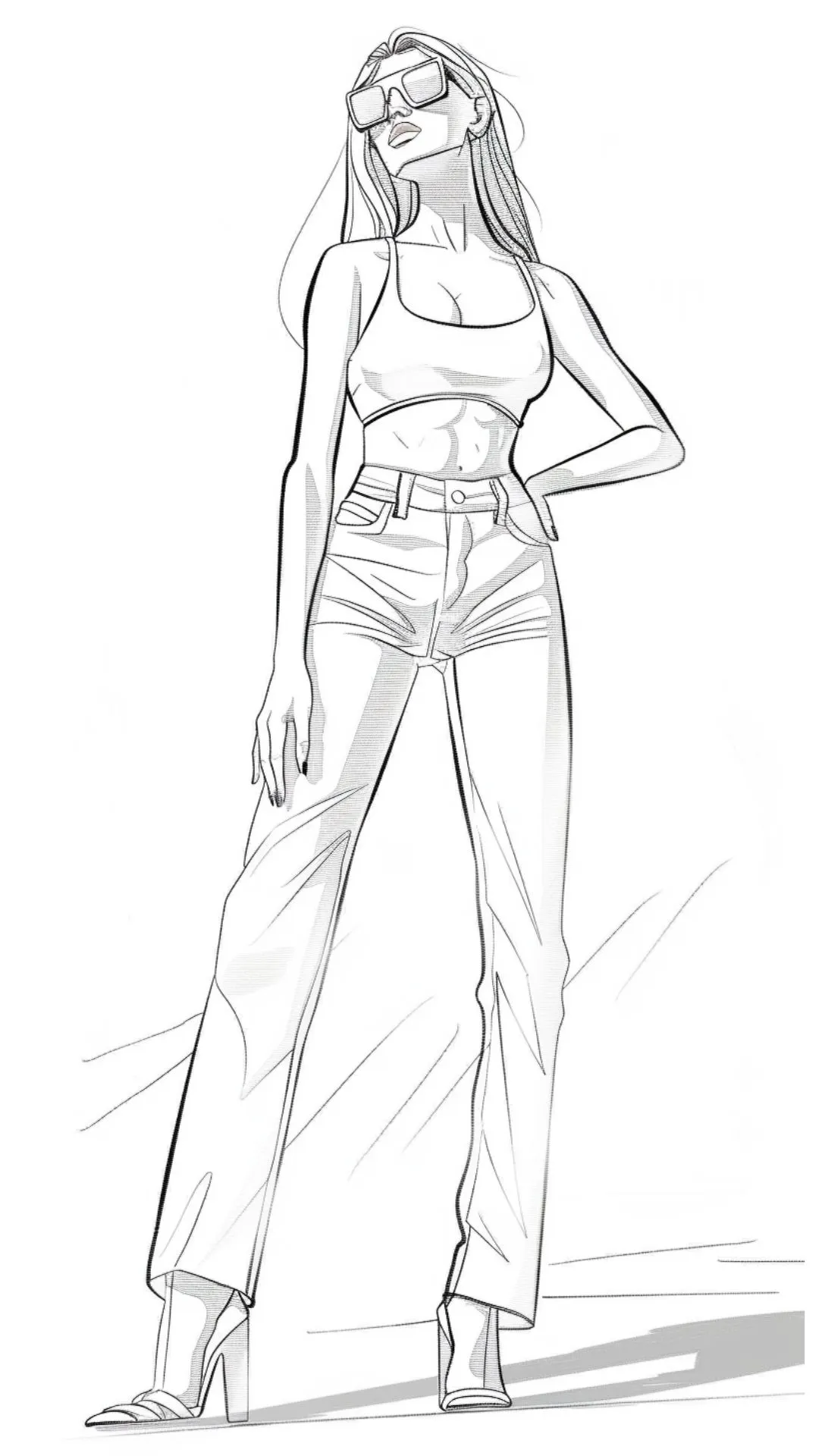 Top Model para Colorear 9