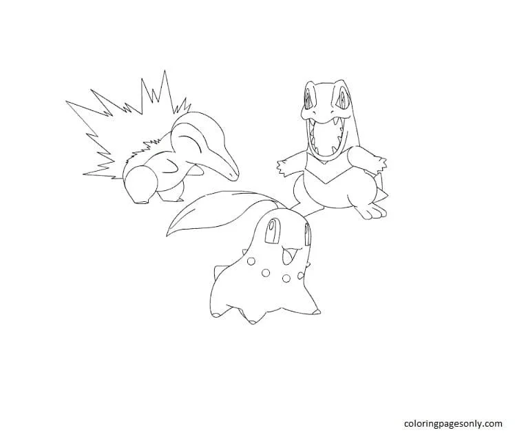 Totodile Para Colorear 12
